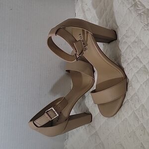 Torrid Women's Ankle Strap Nude Sandal Size 9.5W